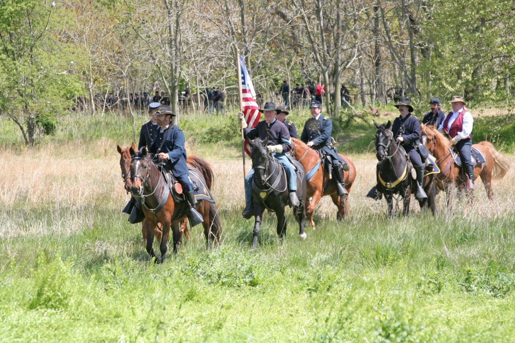 The trooper was like the cavalry helping the kidnapped settler.